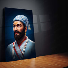 Chhatrapati Shivaji Maharaj Metal Frame | Warrior King Wall Art | Metal Frame 03