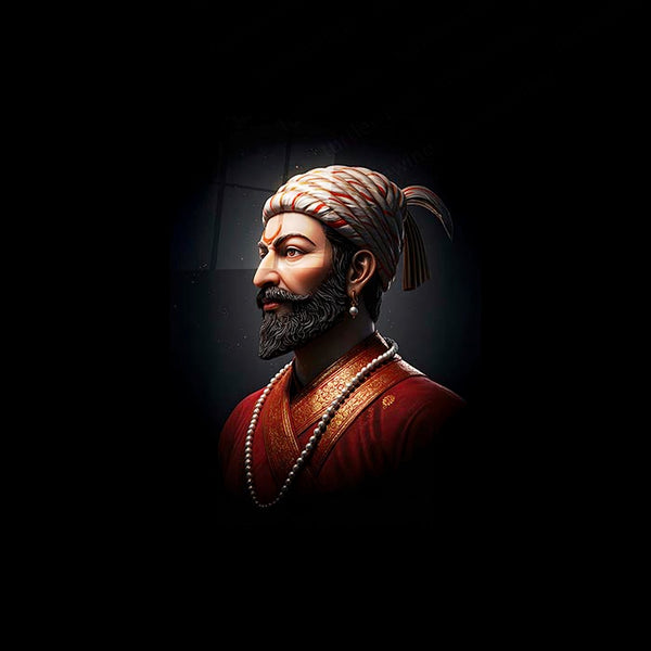 Chhatrapati Shivaji Maharaj Metal Frame | Warrior King Wall Art | Metal Frame 04