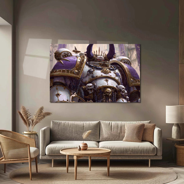 Warhammer 40k  | Epic Battle Scene Metal Poster | HD Metal Wall Frame for Gamers & Collectors 07