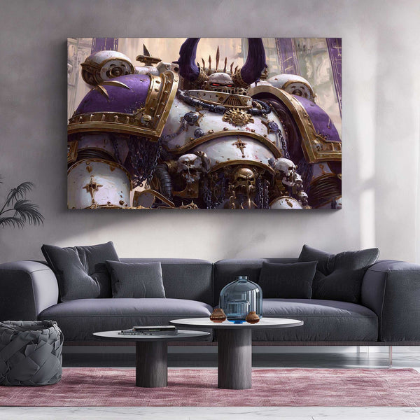 Warhammer 40k  | Epic Battle Scene Metal Poster | HD Metal Wall Frame for Gamers & Collectors 07