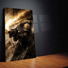 Warhammer 40k  | Epic Battle Scene Metal Poster | HD Metal Wall Frame for Gamers & Collectors 05