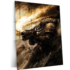 Warhammer 40k  | Epic Battle Scene Metal Poster | HD Metal Wall Frame for Gamers & Collectors 05