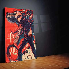 Satoru Gojo Metal Poster – Jujutsu Kaisen Wall Art for Anime Fans - TURTLEWINGS 