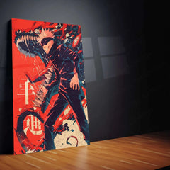 Satoru Gojo Metal Poster – Jujutsu Kaisen Wall Art for Anime Fans - TURTLEWINGS 