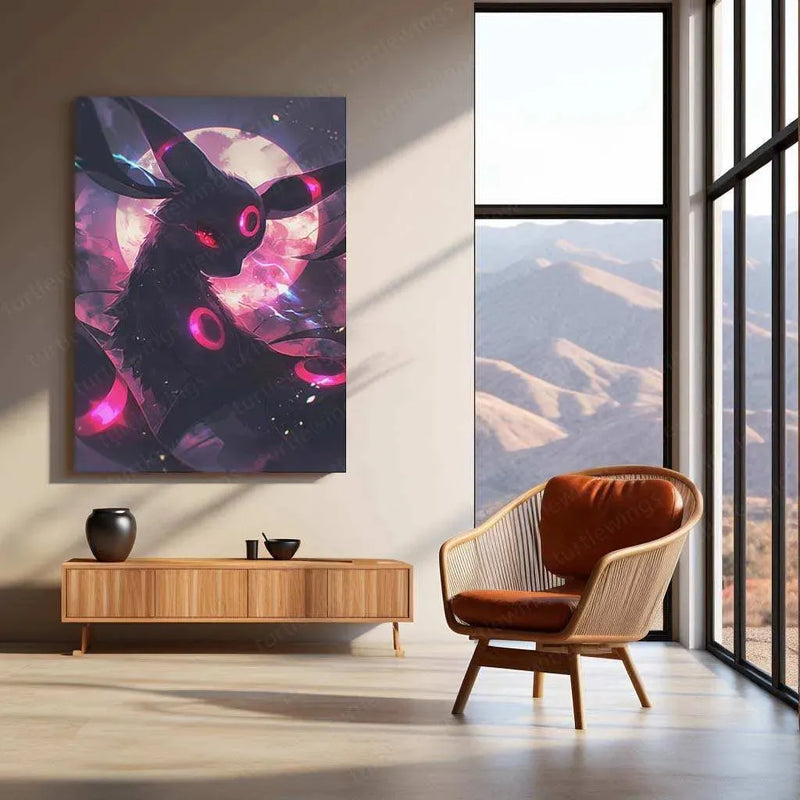 Umbreon Metal Poster – Pokémon Wall Art for Fans & Collectors - TURTLEWINGS 