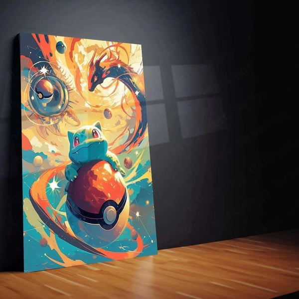 Bulbasaur Pokémon Illustration Poster – Gazing into Nature - TURTLEWINGS 