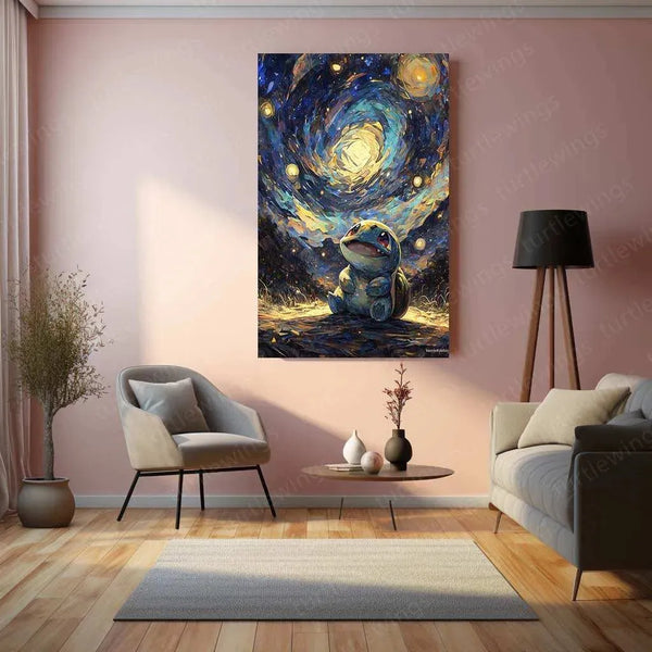 Bulbasaur Oil Painting Poster – Classic Pokémon Art Illustration - TURTLEWINGS 