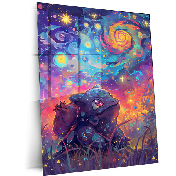 Bulbasaur Oil Painting Poster – Vintage Pokémon Art Illustration - TURTLEWINGS 