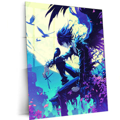 Death Note HD Wallpaper Poster – Green & Yellow Cinematic Art