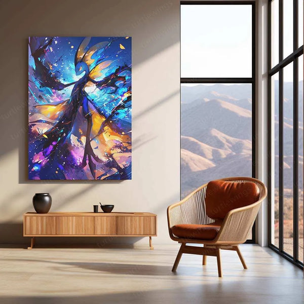 Pokemon Inteleon Metal Poster | Stealth & Sniper Wall Art | Water-Type Pokémon Decor - TURTLEWINGS 
