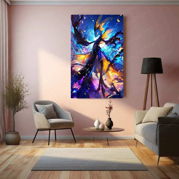 Pokemon Inteleon Metal Poster | Stealth & Sniper Wall Art | Water-Type Pokémon Decor - TURTLEWINGS 