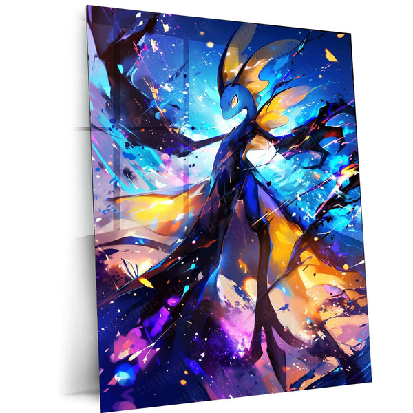 Pokemon Inteleon Metal Poster | Stealth & Sniper Wall Art | Water-Type Pokémon Decor - TURTLEWINGS 