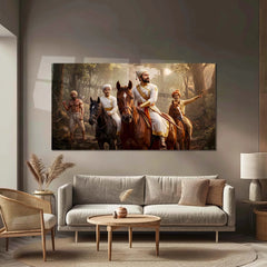 Chhatrapati Shivaji Maharaj Metal Frame | Warrior King Wall Art 01 - TURTLEWINGS 
