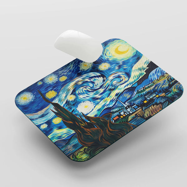 Starry Sky Art by Vincent Design Small Mousepad - TURTLEWINGS 