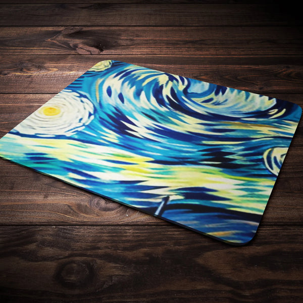Starry Sky Art by Vincent Design Small Mousepad - TURTLEWINGS 
