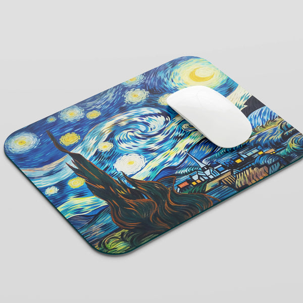 Starry Sky Art by Vincent Design Small Mousepad - TURTLEWINGS 