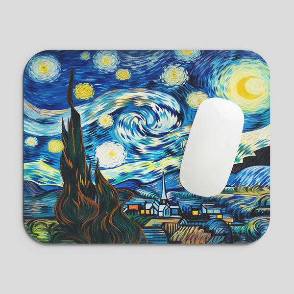 Starry Sky Art by Vincent Design Small Mousepad - TURTLEWINGS 