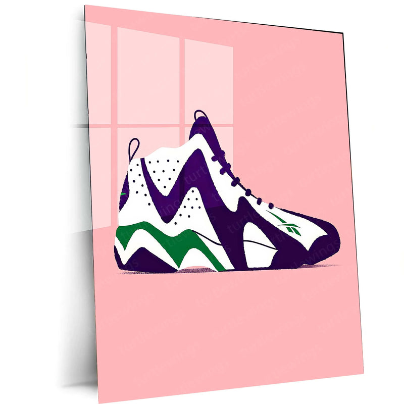 Abstract Metal Poster | Nike Sneaker Art Metal Poster – Bold & Stylish Decor 04 - TURTLEWINGS 