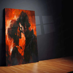 Abstract Representation of Love & Passion – Elegant Metal Poster - TURTLEWINGS 