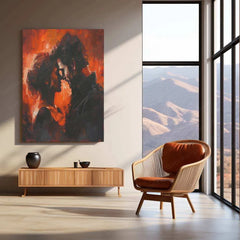 Abstract Representation of Love & Passion – Elegant Metal Poster - TURTLEWINGS 
