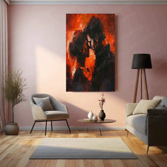 Abstract Representation of Love & Passion – Elegant Metal Poster - TURTLEWINGS 