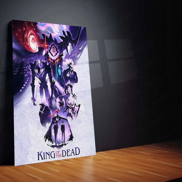 Solo Leveling Metal Poster | Sung Jin-Woo Shadow Monarch Wall Art | Anime Manhwa Decor 10 - TURTLEWINGS 