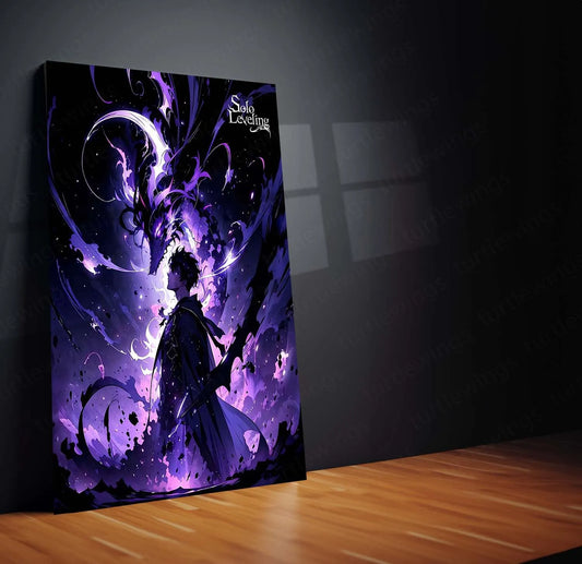 Solo Leveling Metal Poster | Sung Jin-Woo Shadow Monarch Wall Art | Anime Manhwa Decor 11
