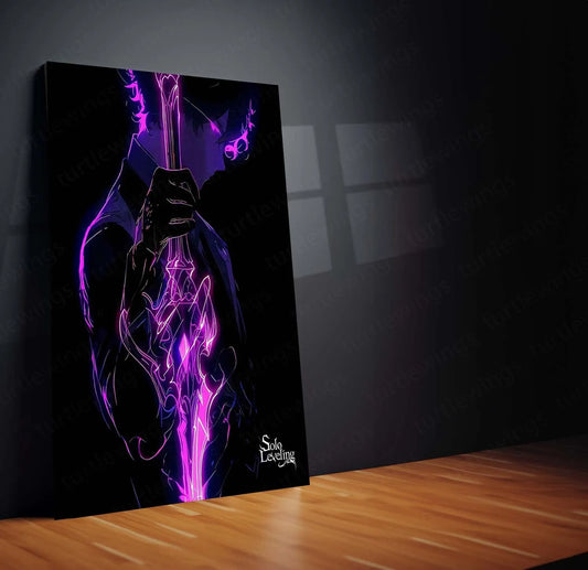 Solo Leveling Metal Poster | Sung Jin-Woo Shadow Monarch Wall Art | Anime Manhwa Decor 12