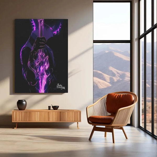 Solo Leveling Metal Poster | Sung Jin-Woo Shadow Monarch Wall Art | Anime Manhwa Decor 12 - TURTLEWINGS 