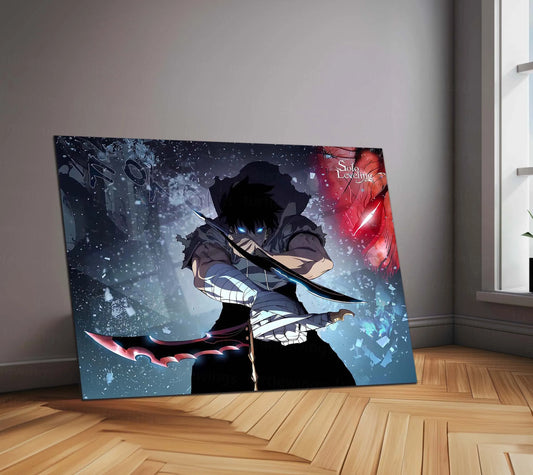 Solo Leveling Metal Poster | Sung Jin-Woo Shadow Monarch Wall Art | Anime Manhwa Decor 13