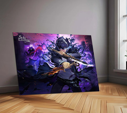 Solo Leveling Metal Poster | Sung Jin-Woo Shadow Monarch Wall Art | Anime Manhwa Decor 14