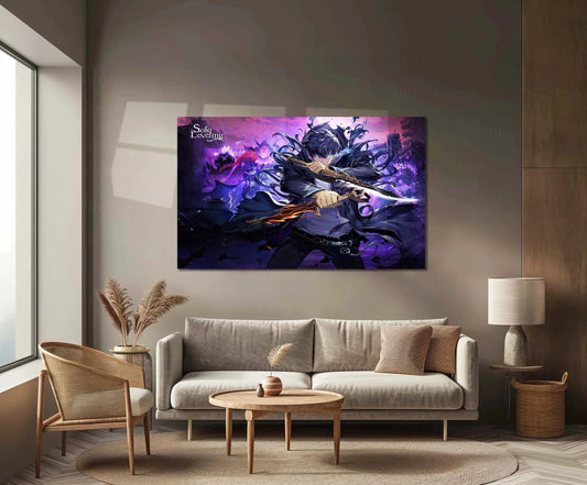 Solo Leveling Metal Poster | Sung Jin-Woo Shadow Monarch Wall Art | Anime Manhwa Decor 14
