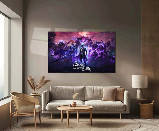 Solo Leveling Metal Poster | Sung Jin-Woo Shadow Monarch Wall Art | Anime Manhwa Decor 04