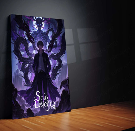 Solo Leveling Metal Poster | Sung Jin-Woo Shadow Monarch Wall Art | Anime Manhwa Decor 05