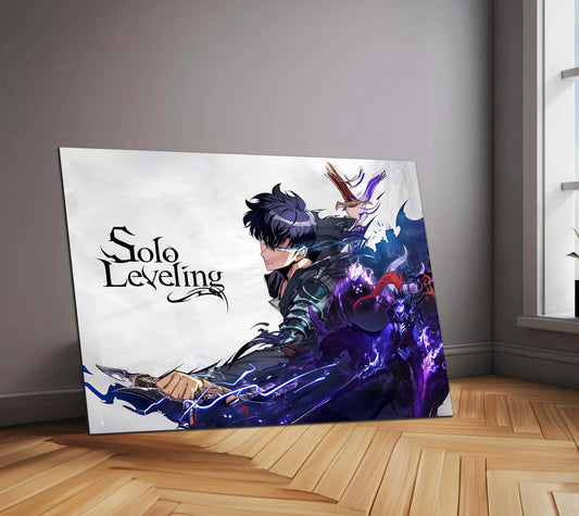 Solo Leveling Metal Poster | Sung Jin-Woo Shadow Monarch Wall Art | Anime Manhwa Decor 06