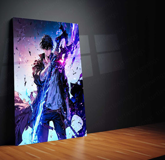 Solo Leveling Metal Poster | Sung Jin-Woo Shadow Monarch Wall Art | Anime Manhwa Decor 15