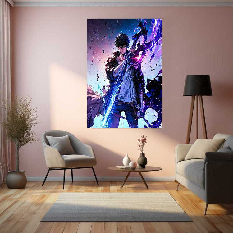 Solo Leveling Metal Poster | Sung Jin-Woo Shadow Monarch Wall Art | Anime Manhwa Decor 15