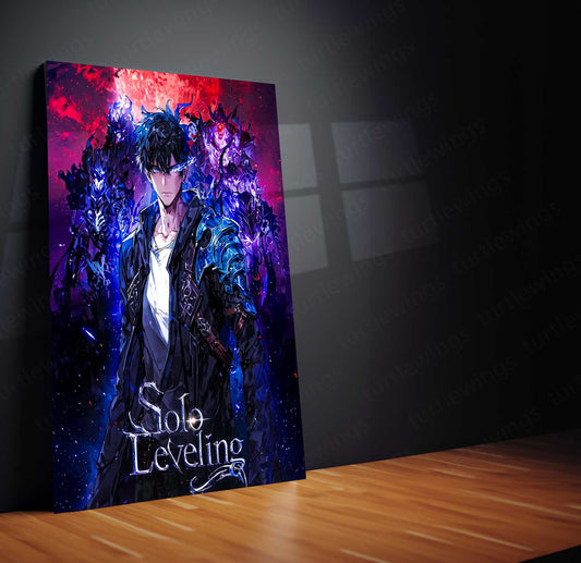 Solo Leveling Metal Poster | Sung Jin-Woo Shadow Monarch Wall Art | Anime Manhwa Decor 18