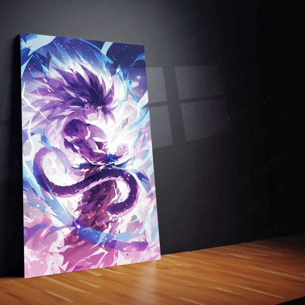 Goku Metal Poster – Super Saiyan Power | Dragon Ball Z Wall Art | Saiyan Strength Decor - TURTLEWINGS 
