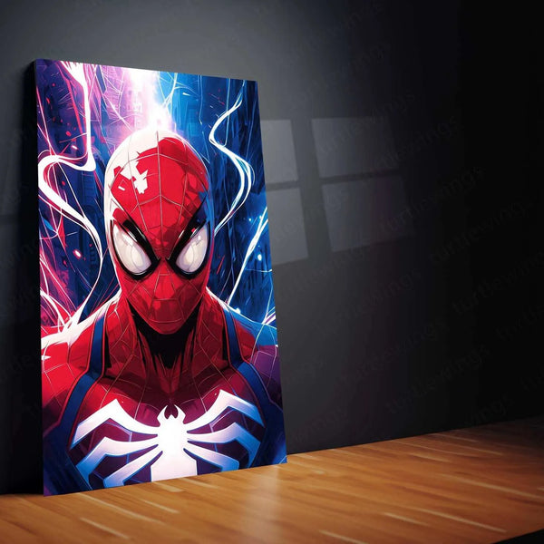 Spider-Man Metal Poster – Web-Slinging Hero | Marvel Comics Wall Art - TURTLEWINGS 