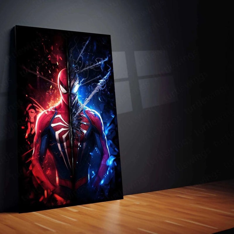 Spider-Man Metal Poster – Web-Slinging Hero | Marvel Comics Wall Art 3 - TURTLEWINGS 