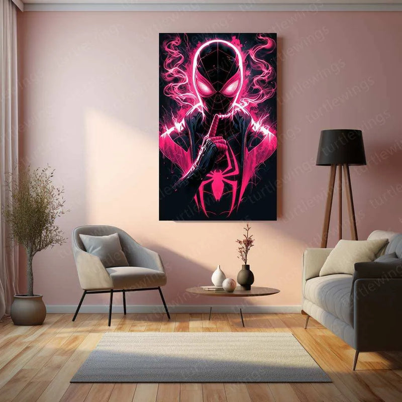 Spider-Man Metal Poster – Web-Slinging Hero | Marvel Comics Wall Art 4 - TURTLEWINGS 