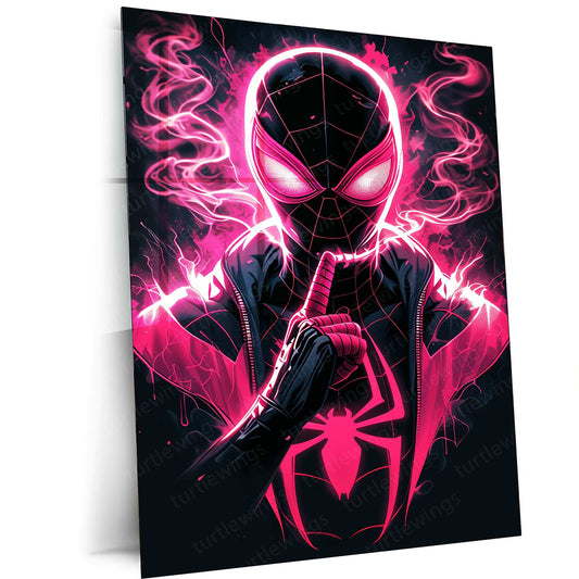 Spider-Man Metal Poster – Web-Slinging Hero | Marvel Comics Wall Art 4 - TURTLEWINGS 