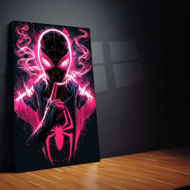 Spider-Man Metal Poster – Web-Slinging Hero | Marvel Comics Wall Art 4 - TURTLEWINGS 