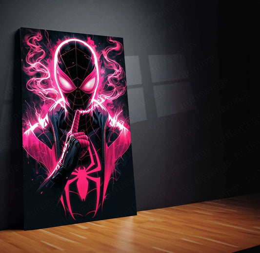 Spider-Man Metal Poster – Web-Slinging Hero | Marvel Comics Wall Art 4 - TURTLEWINGS 