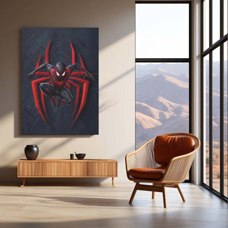 Spider-Man – Marvel Superhero Metal Frame | Wall Art for Kids & Fans 02 - TURTLEWINGS 