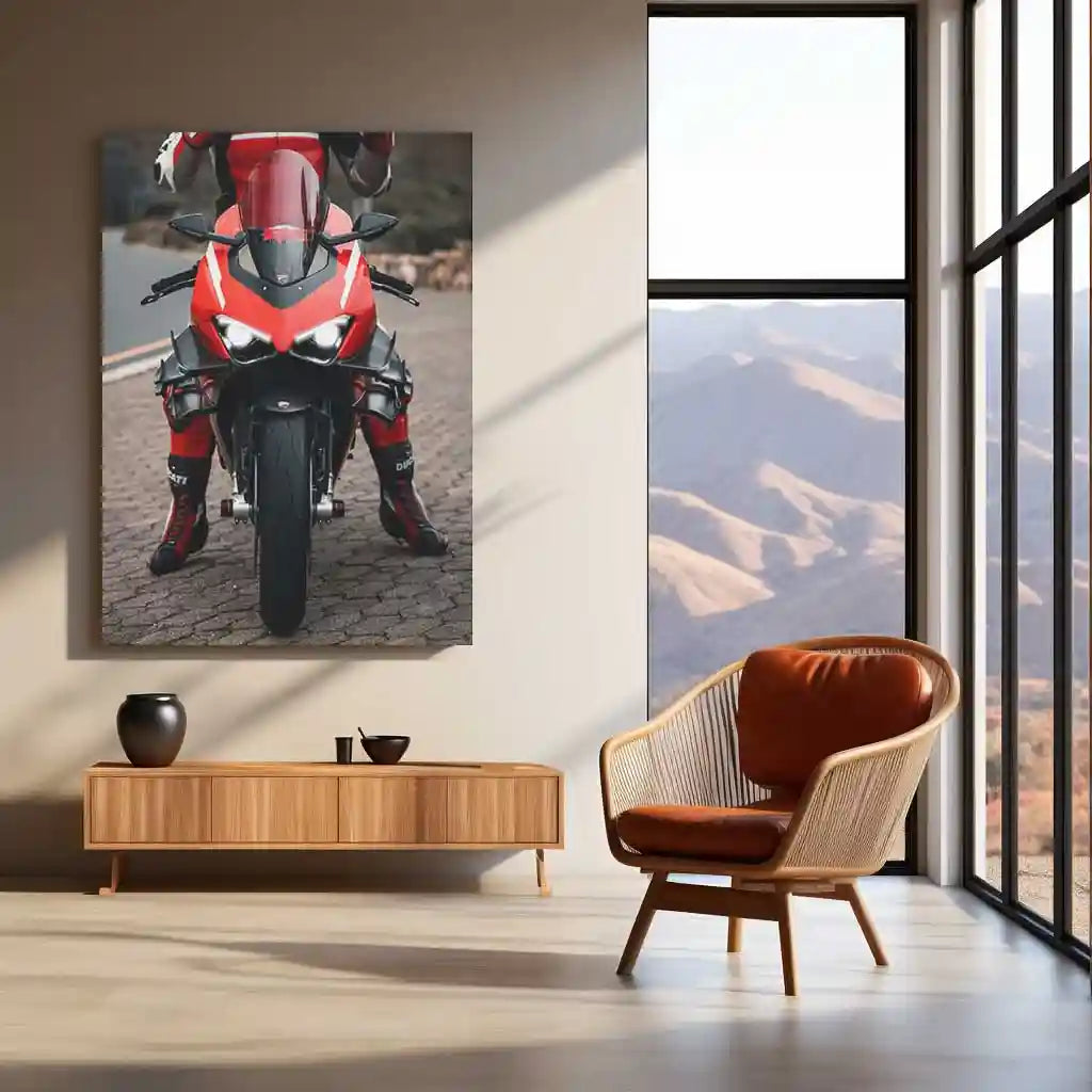 LED | 🏍 Ducati Superleggera V4 Neon LED Metal Poster | Ultimate