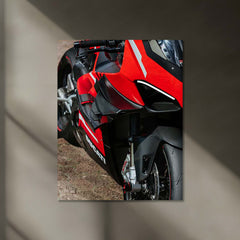 Ducati Panigale V4 Neon LED Metal Frame | Redline Superbike Wall Poster | High-Speed Glow Art 02