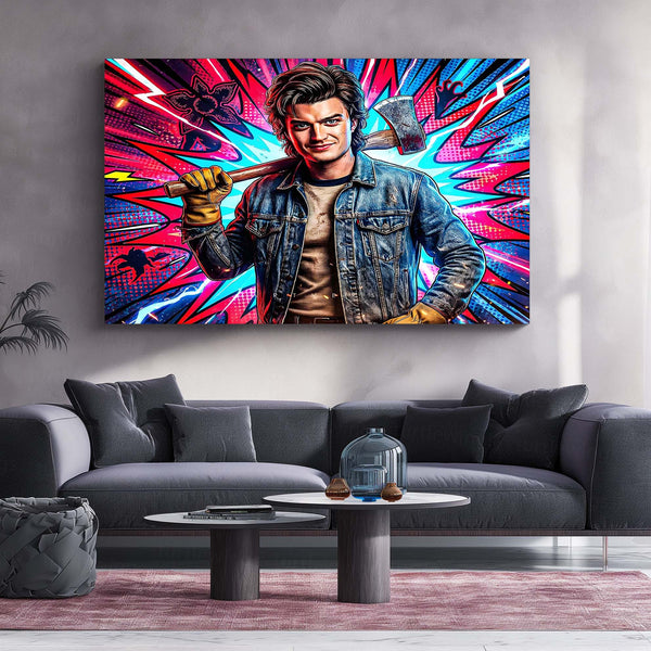 Movies & Series Metal Poster | Stranger Things Metal Frame | Dark Sci-Fi Wall Art | Upside Down Inspired Metal Poster 01