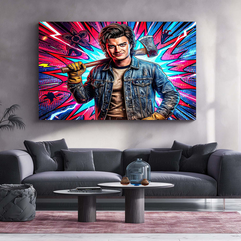 Movies & Series Metal Poster | Stranger Things Metal Frame | Dark Sci-Fi Wall Art | Upside Down Inspired Metal Poster 01